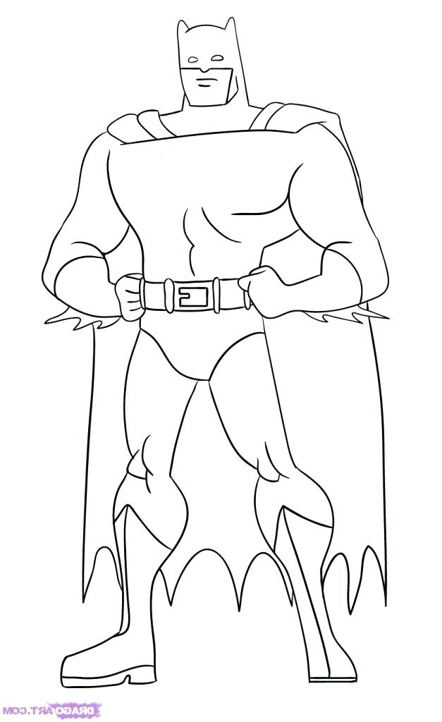 627x1024 How To Draw Batman Step - Batman Easy Drawing