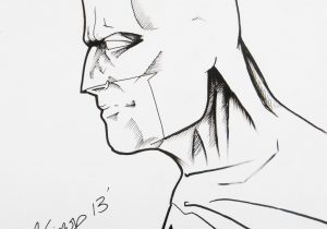 300x210 Batman Head Drawing How To Draw Batman's Head Easy Drawing - Batman Face Drawing