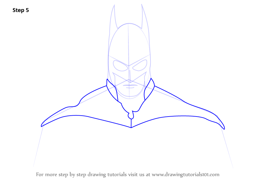 Batman Face Drawing at PaintingValley.com | Explore collection of ...