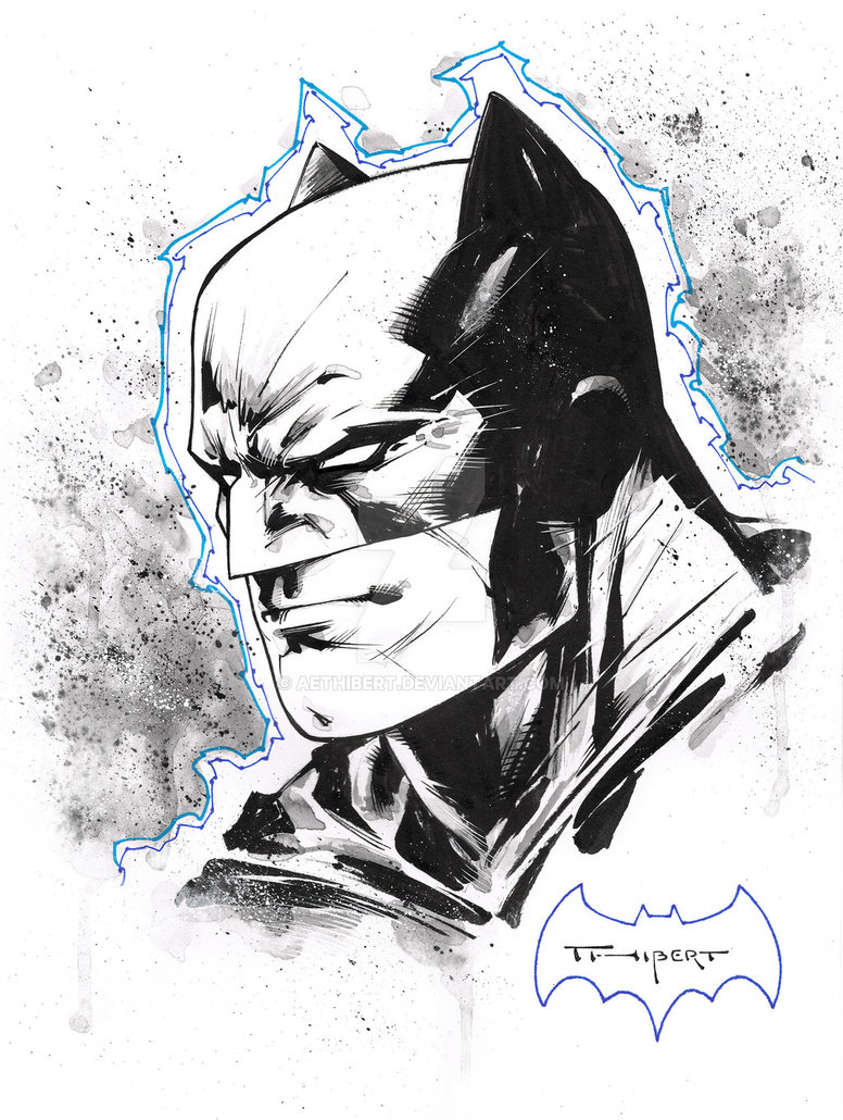 776x1030 Batman Head Sketch Ohio Comic Con - Batman Head Drawing