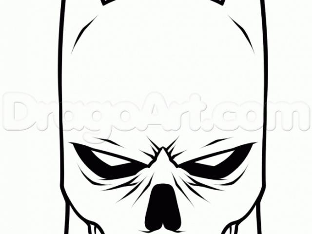 640x480 Drawn Batman Head - Batman Head Drawing