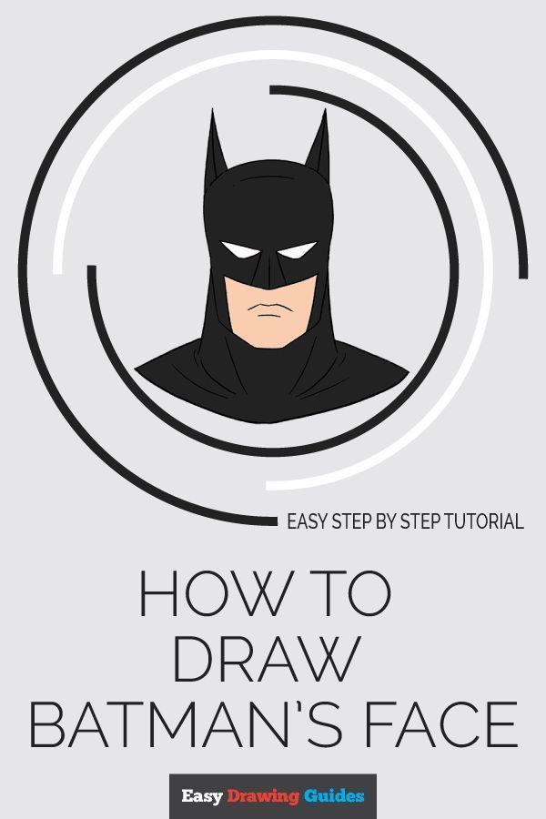 600x900 How To Draw Batman's Head Kids For The Boys Batman Drawing - Batman Head Drawing