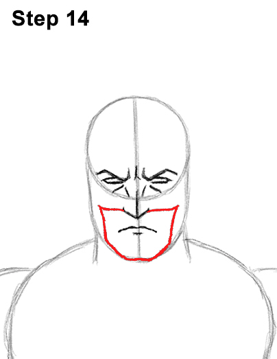404x523 How To Draw Batman - Batman Head Drawing