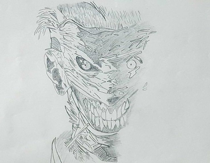 737x571 Joker Drawing - Batman Joker Drawing