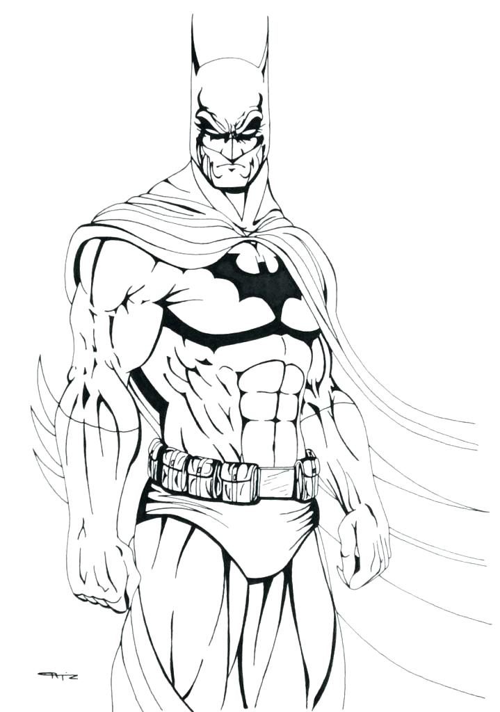 719x1024 Batman Drawing How To Draw Making It Tough Easy Step - Batman Line Drawing