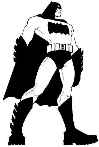 332x491 Fm Batman Line Drawing - Batman Line Drawing