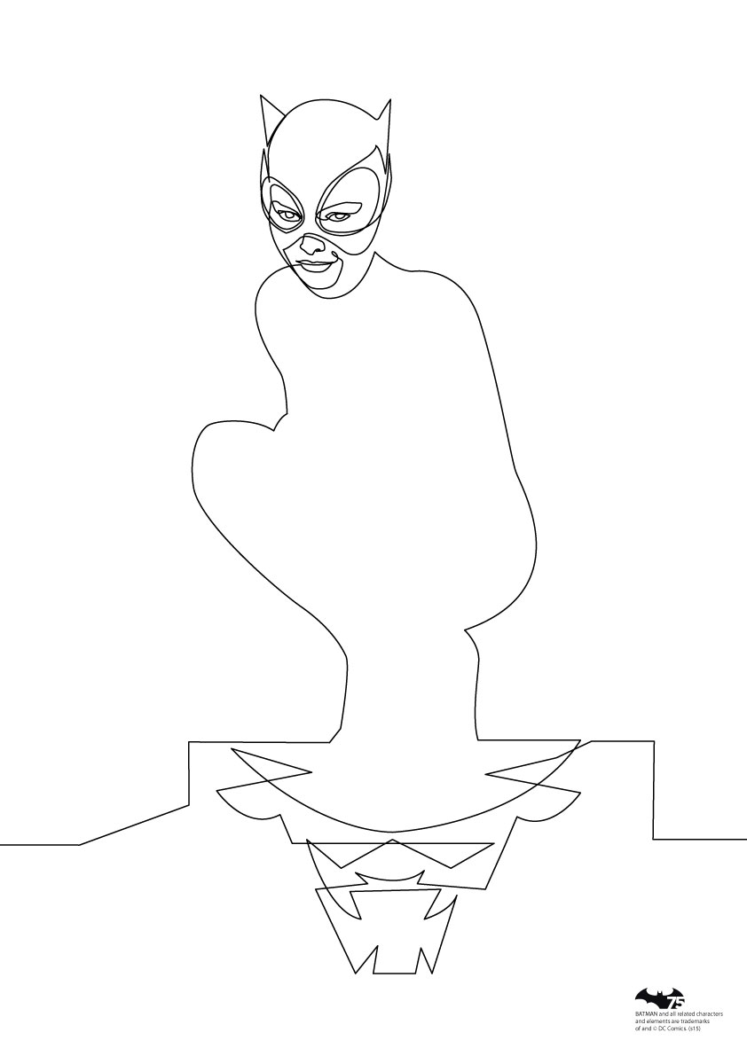 842x1191 Single Line Batman Drawing Is Simply Awesome - Batman Line Drawing