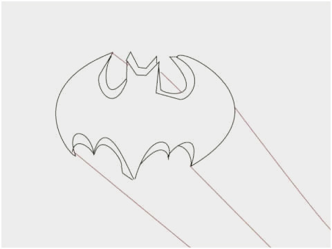 480x360 Batman Symbol Drawing Unique - Batman Logo Drawing