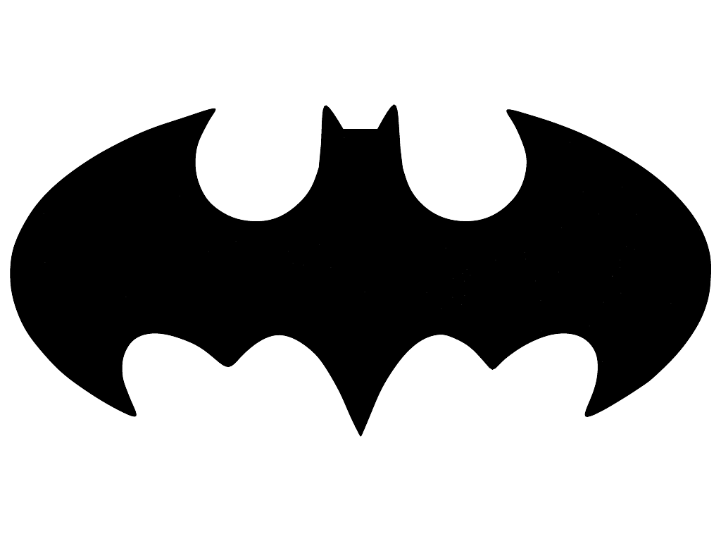 1024x768 Batman Logo Drawing Pictures And Cliparts, Download Free - Batman Logo Drawing