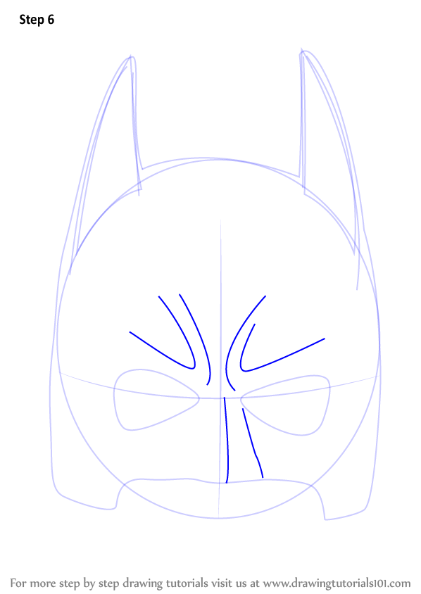 598x844 learn how to draw batman mask - Batman Mask Drawing