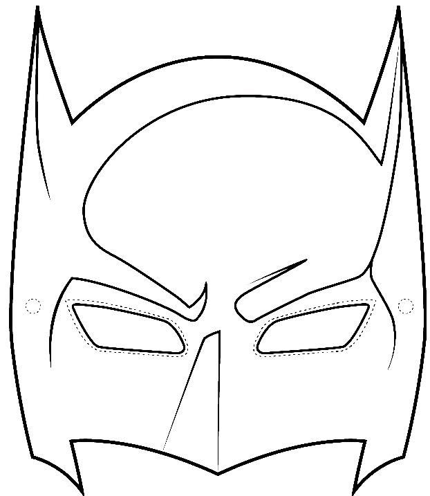 622x717 sample batman mask template - Batman Mask Drawing