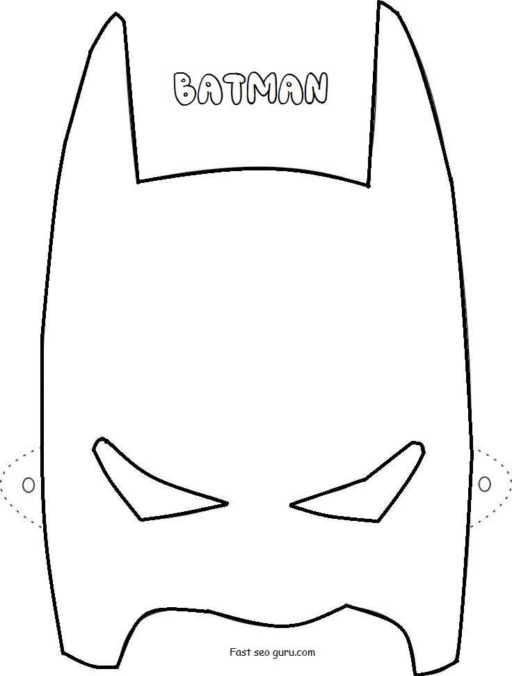 736x972 batman mask template image result for random thoughts template - Batman Mask Drawing