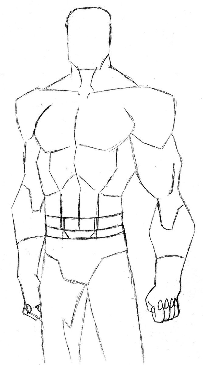 Batman Outline Drawing