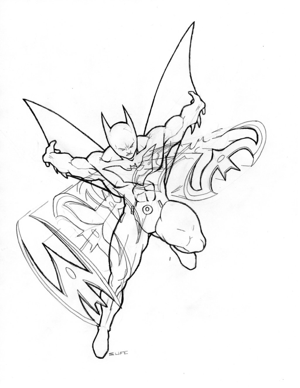 1024x1325 Batman Outline Drawing Awesome Of Beyond Coloring Pages Image - Batman Outline Drawing