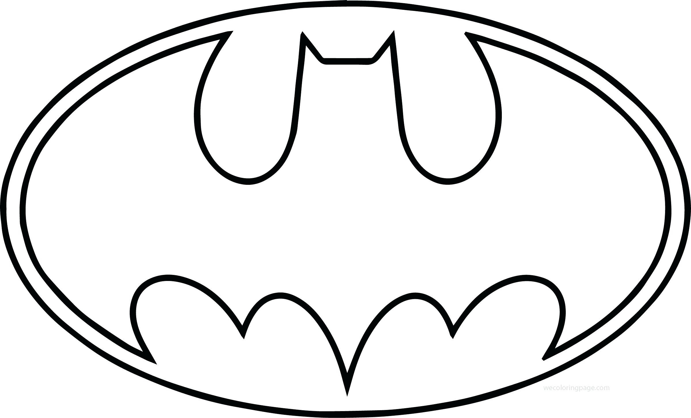 2400x1452 Batman Symbol Outline - Batman Outline Drawing