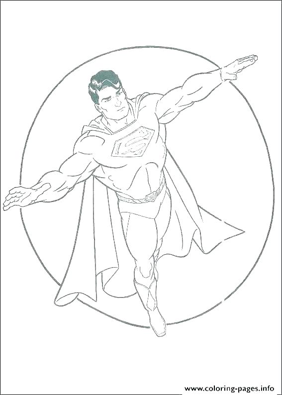 567x794 Superman Outline Drawing At Free For Personal Use Superman Logo - Batman Outline Drawing