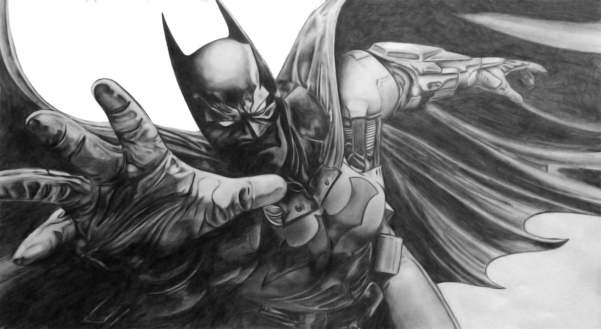 Бэтмен Аркхем рисунки карандашом