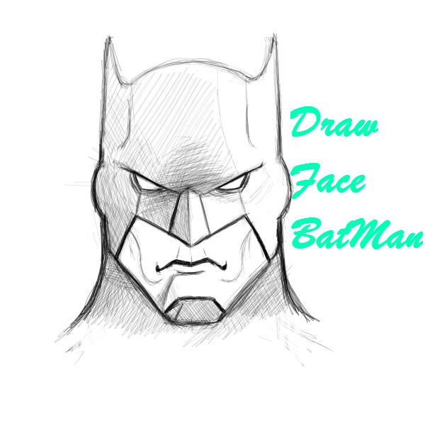 600x600 Draw Batman Steemit - Batman Pictures Drawing