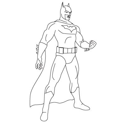 400x400 How To Draw Batman Fun Drawing Lessons For Kids Adults - Batman Simple Drawing