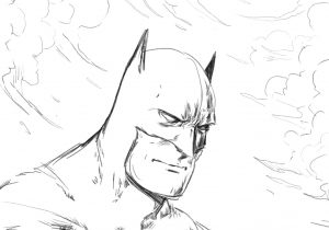 300x210 Batman Simple Pencil Sketches Batman, Dc Comics, Pencil Scans - Batman Simple Drawing