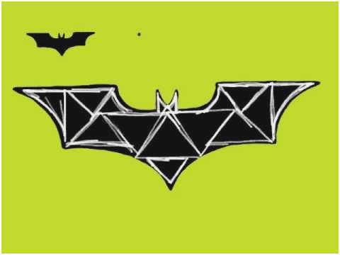 480x360 Batman Symbol Drawing Beautiful How To Draw Dark Knight Batman - Batman Symbol Drawing