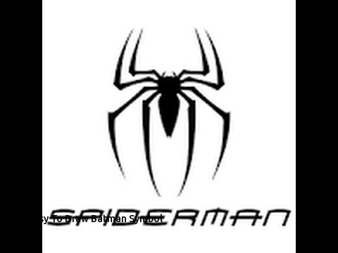 480x360 Easy To Draw Batman Symbol How To Draw A Spiderman Logo - Batman Symbol Drawing Step By Step