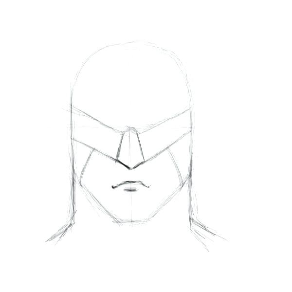 600x600 How To Draw Batman Step - Batman Symbol Drawing Step By Step