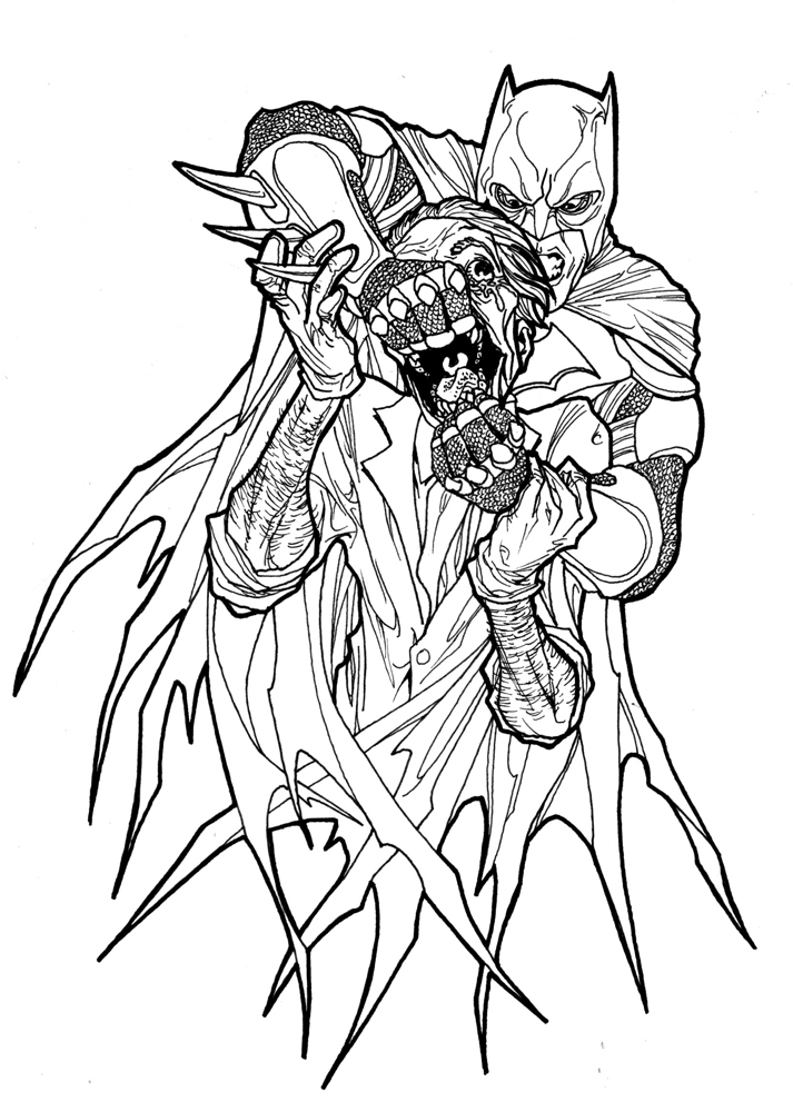 713x1000 Batman Vs Joker Drawing Pics Drawing Skill - Batman Vs Joker Drawing