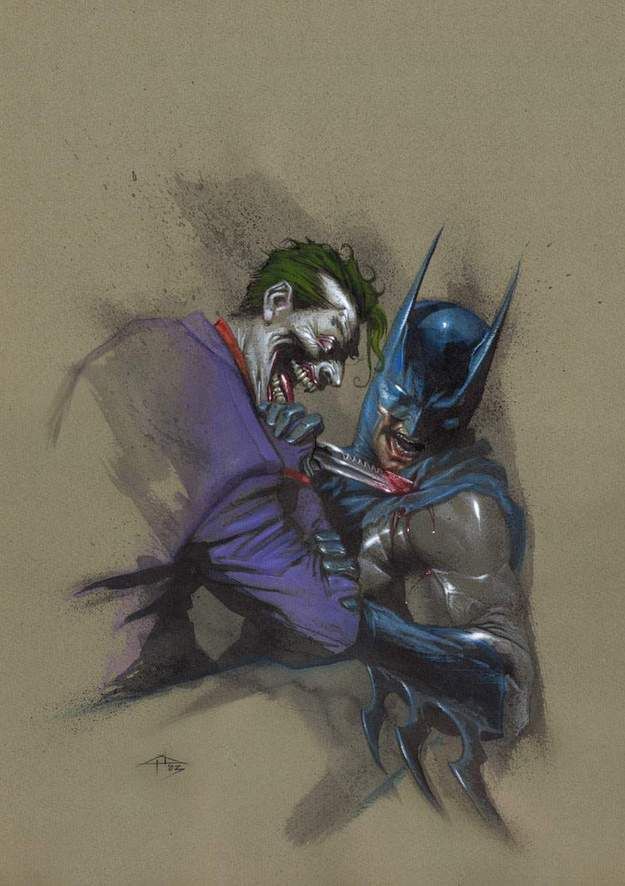 625x886 Batman Vs Joker - Batman Vs Joker Drawing