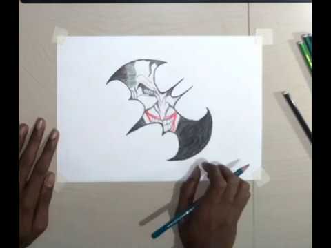 480x360 Batman Vs Joker Drawing Double Exposure Art Easy - Batman Vs Joker Drawing