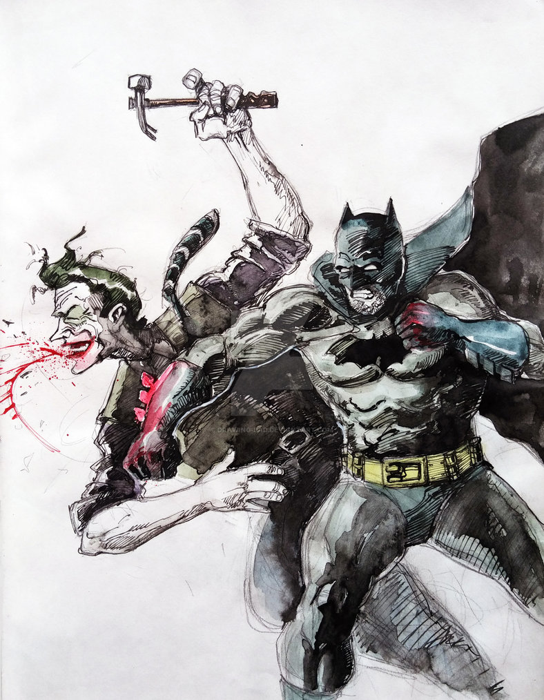 788x1014 Batman Vs Joker - Batman Vs Joker Drawing