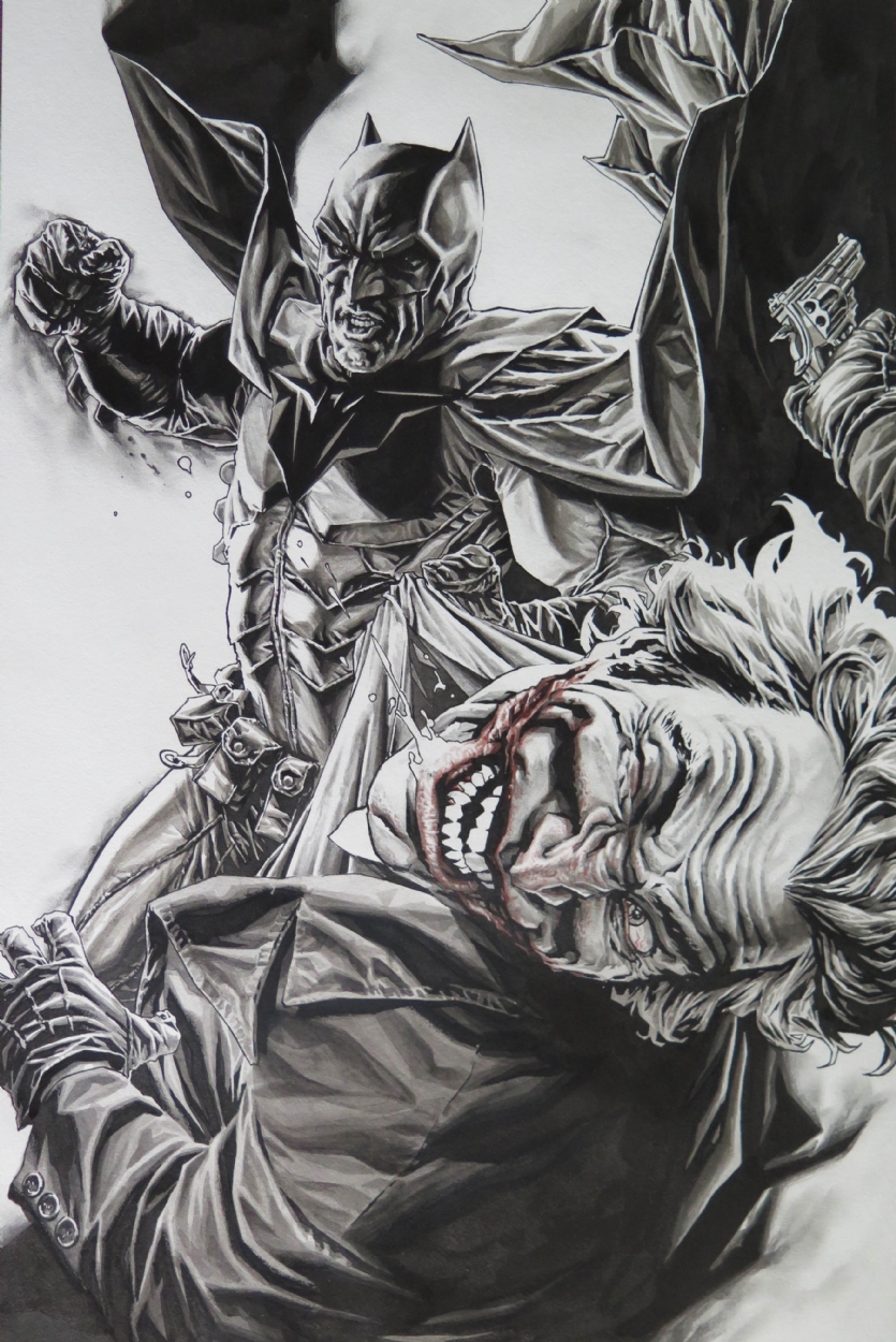 Batman Vs Joker Drawing at PaintingValley.com | Explore collection of ...