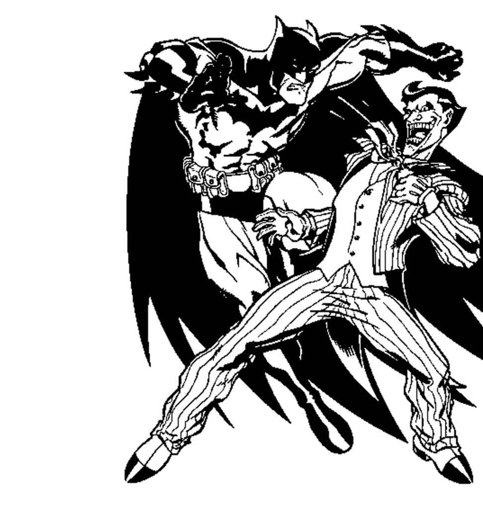 972x1024 Batman Vs Joker Png Free Library - Batman Vs Joker Drawing
