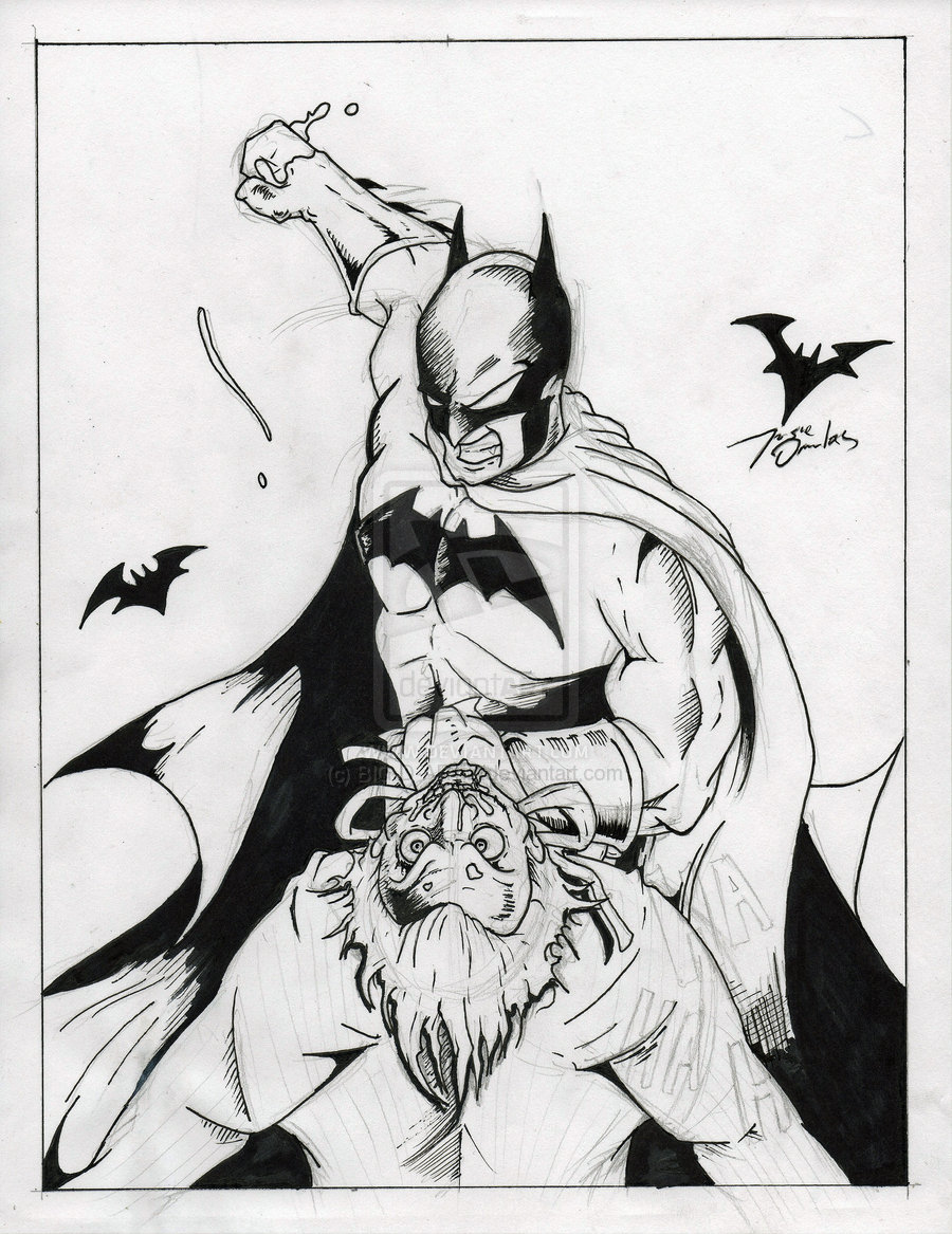 900x1167 Batman Vs Joker - Batman Vs Joker Drawing
