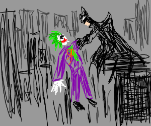 300x250 Batman Vs Joker Drawing - Batman Vs Joker Drawing