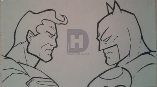 543x301 Batman Vs Superman Drawing - Batman Vs Superman Drawing