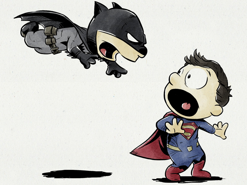 800x600 Batman V Superman - Batman Vs Superman Drawing