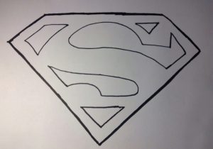 300x210 Batman Vs Superman Symbol Drawing - Batman Vs Superman Logo Drawing