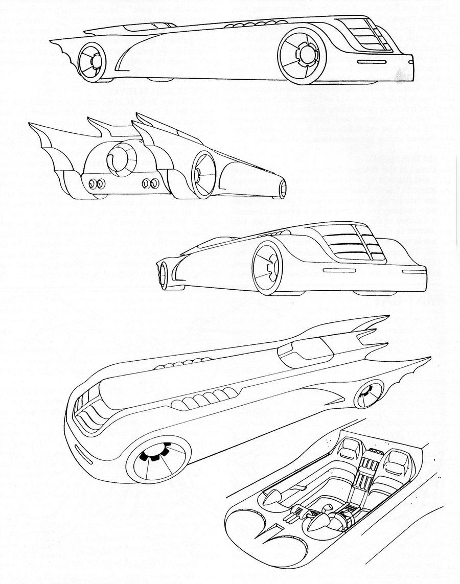 Как нарисовать бэтмобиль из гта