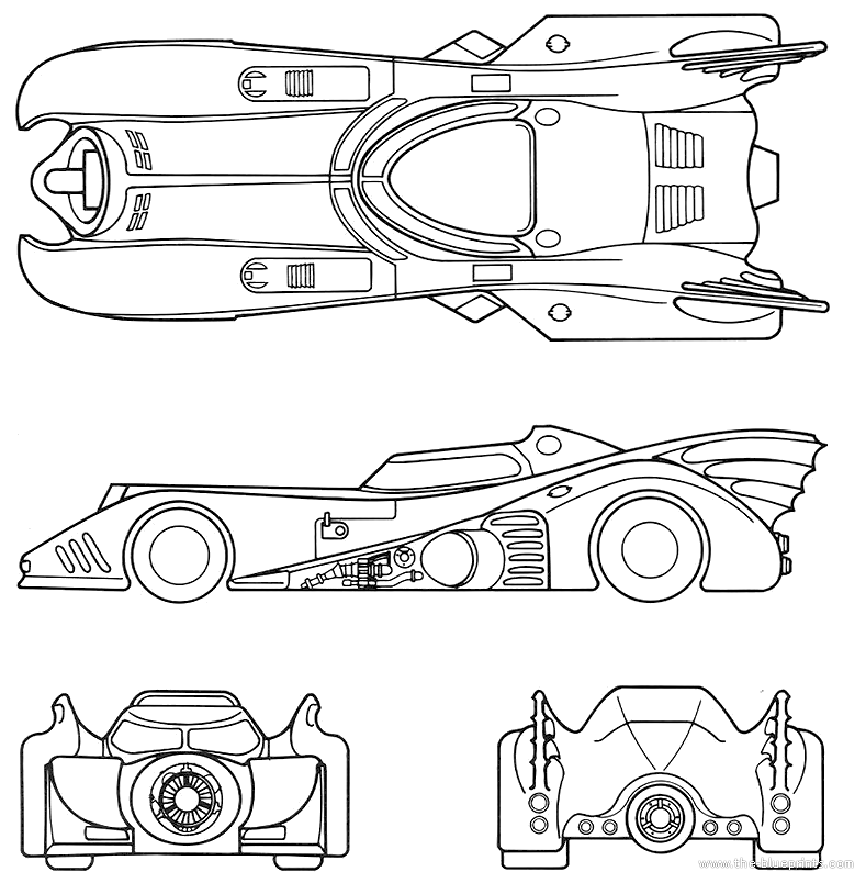 Download Batmobile Drawing at PaintingValley.com | Explore collection of Batmobile Drawing
