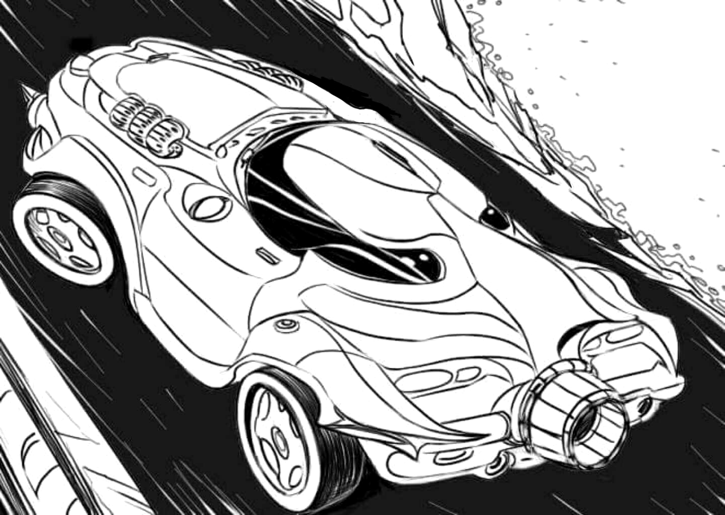 1440x1023 an attempt - Batmobile Drawing