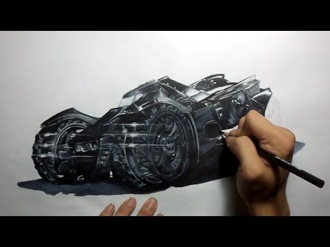 480x360 Batman Arkham Knight Batmobile Drawing - Batmobile Drawing
