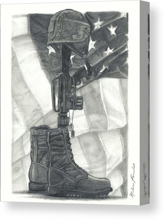 559x750 Battlefield Cross Canvas Print Canvas Art - Battlefield Cross Drawing