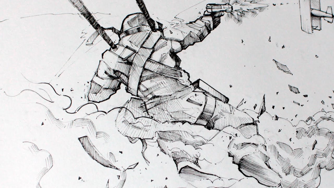 1280x720 battlefield pilot drawing - Battlefield Drawing