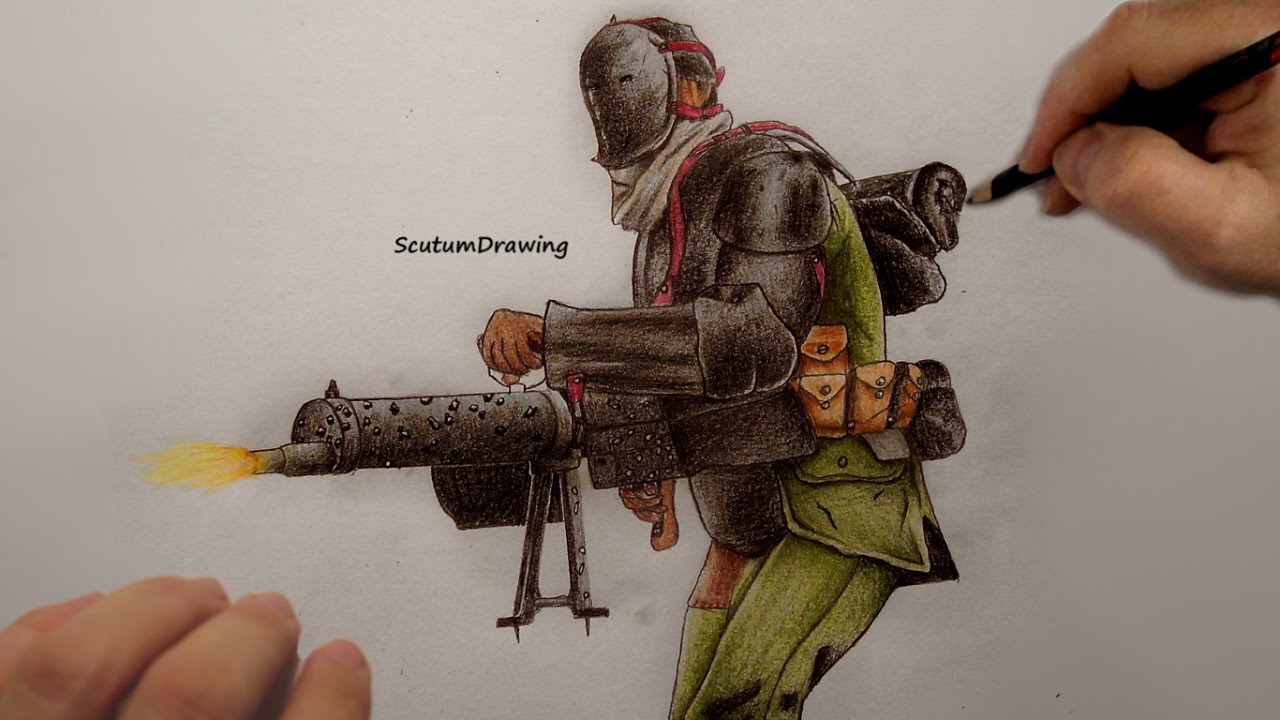 1280x720 Sentry - Battlefield Drawing
