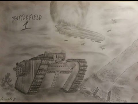 480x360 Speed Draw Battlefield - Battlefield Drawing