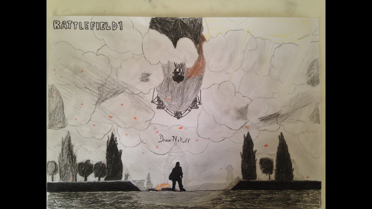 1280x720 Speed Drawing Battlefield - Battlefield Drawing