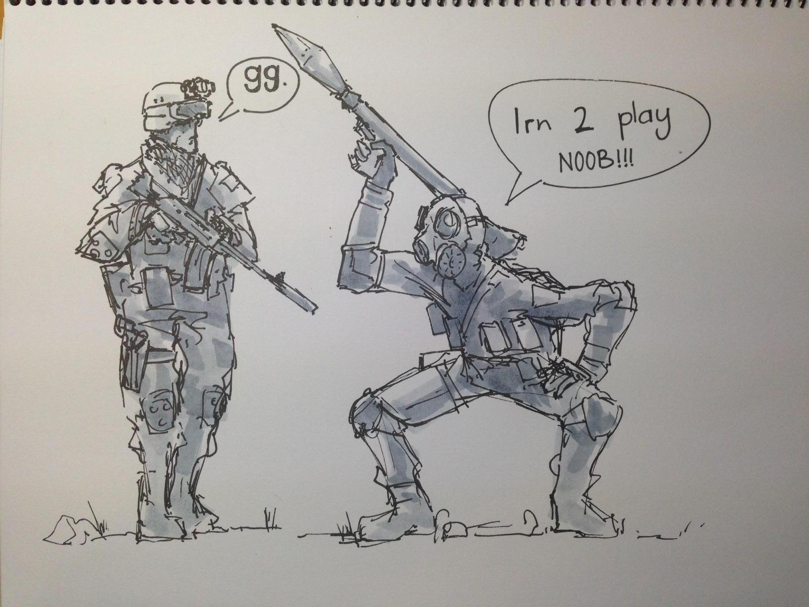1632x1224 a little drawing i did today thought you guys may enjoy it - Battlefield Drawing