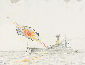 300x229 british battleship drawing - Battleship Drawing