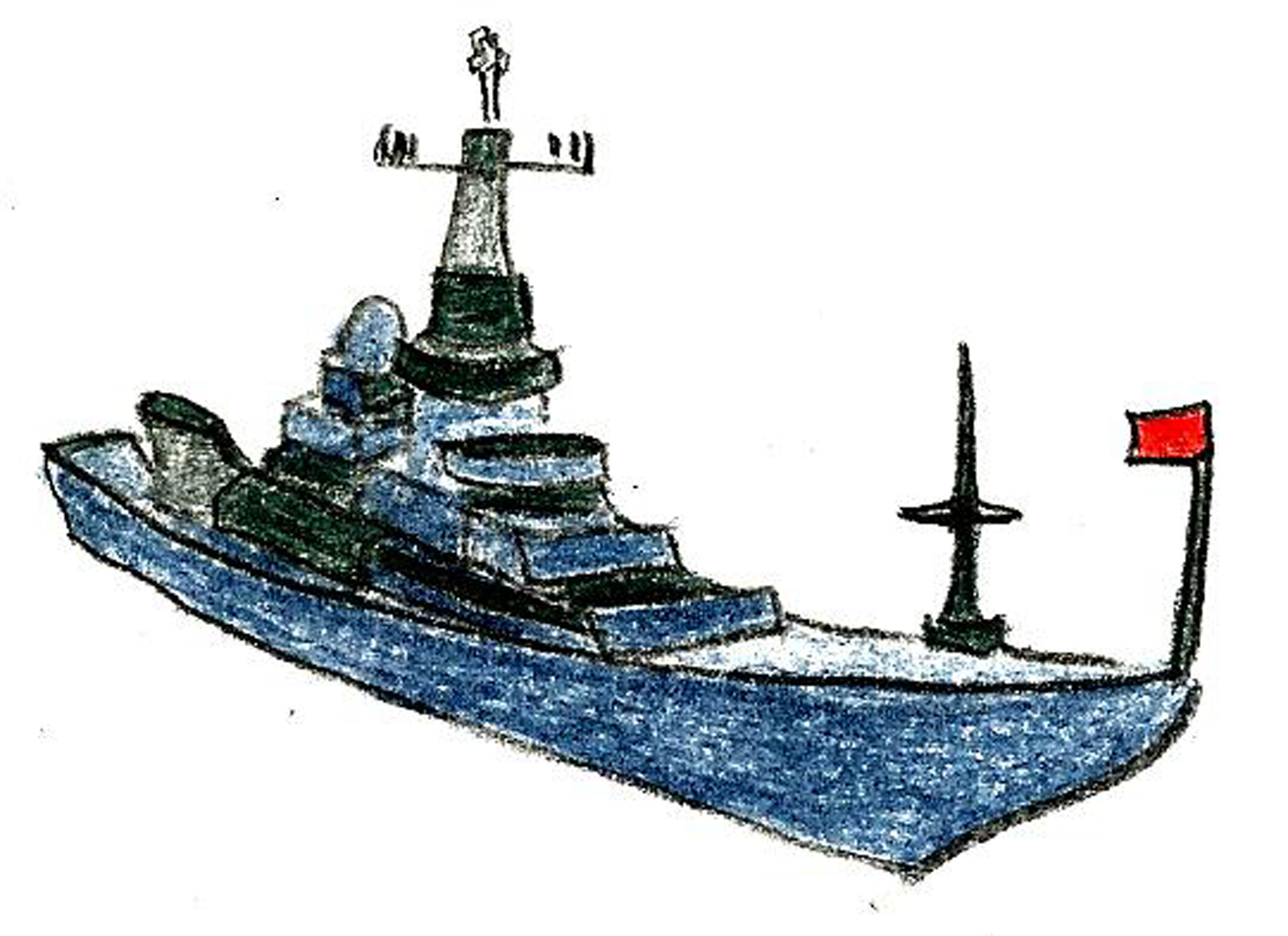 2880x2092 how to draw a navy ship steps - Battleship Drawing